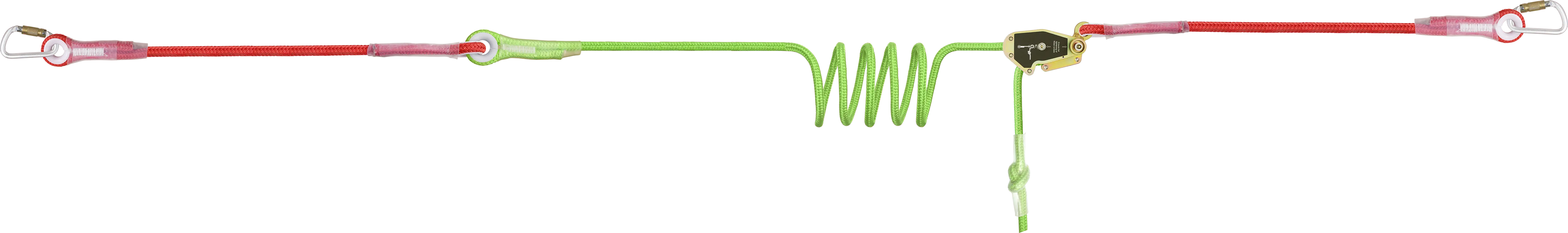 POST LINE - Horizontale temporäre Seilsicherung für 2 Personen, max. Länge 14 m,für ISO-Container