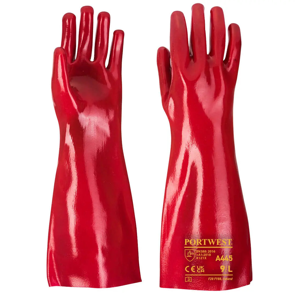 pvc handschuhe PVC-Handschuh 45cm Stulpe A445