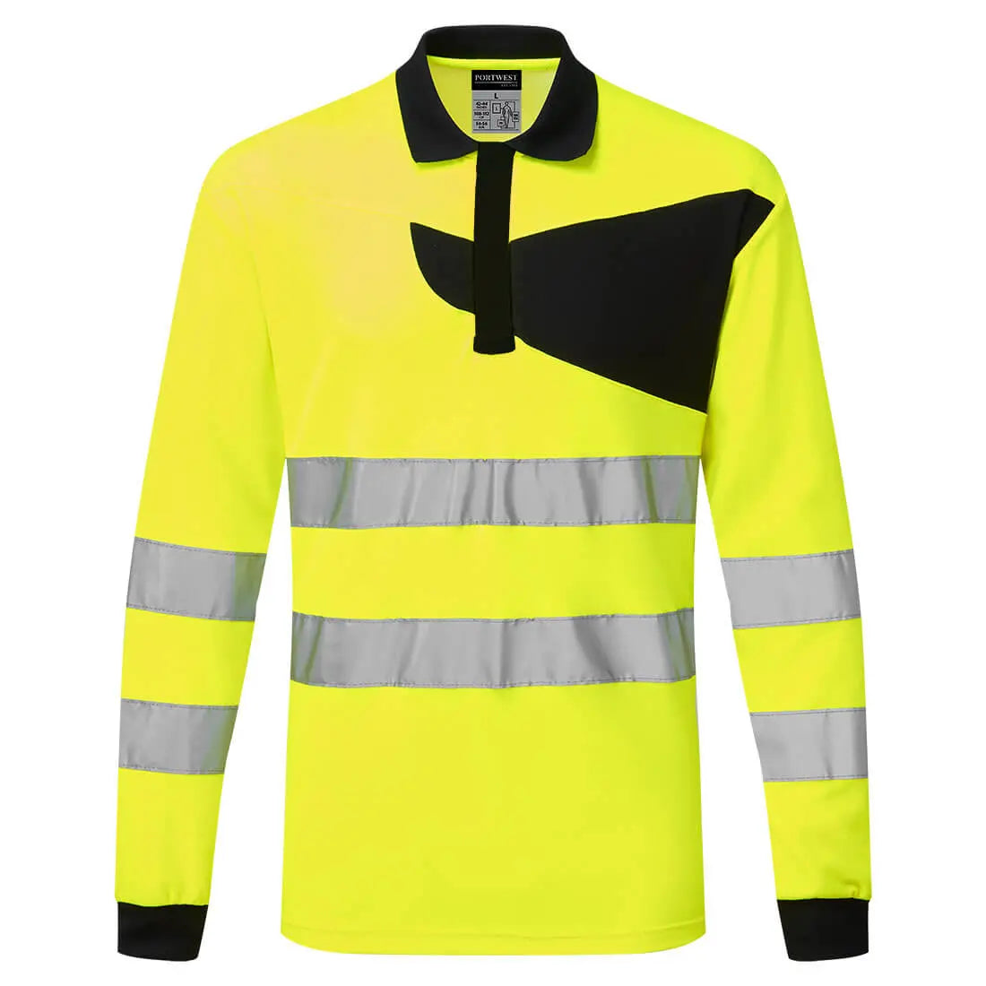 PW2 Warnschutz Polo Shirt langarm PW220 - KERA Arbeitsschutz