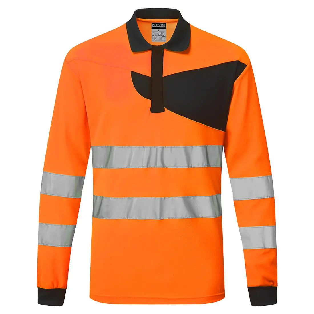 PW2 Warnschutz Polo Shirt langarm PW220 - KERA Arbeitsschutz
