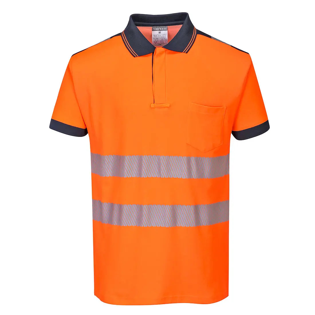 PW3 Warnschutz Cotton Comfort Poloshirt kurzarm  T180 - KERA Arbeitsschutz