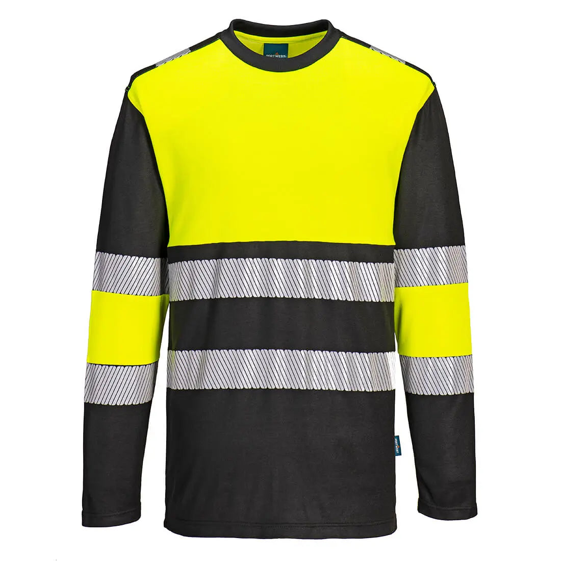 PW3 Warnschutz-Cotton Comfort T-Shirt Klasse 1, langarm  PW312 - KERA Arbeitsschutz