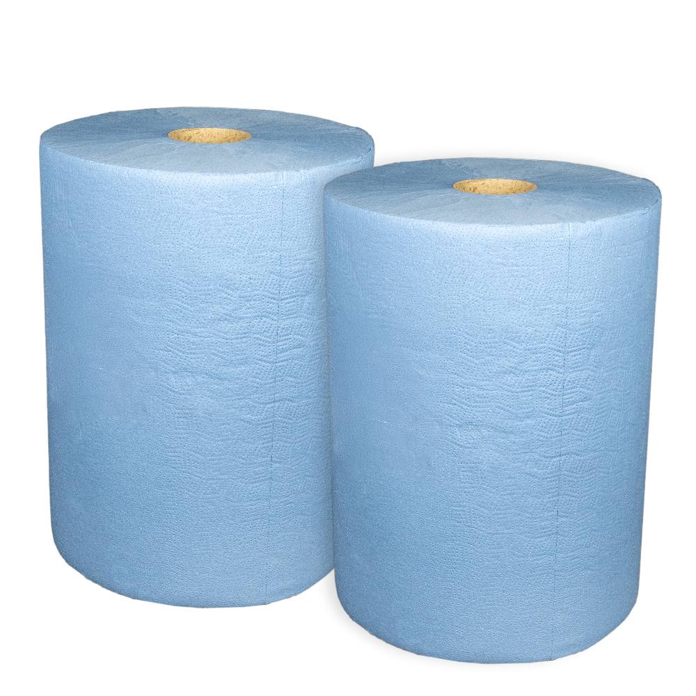Putztuchrolle, blau, Beutel à 2 Stück 