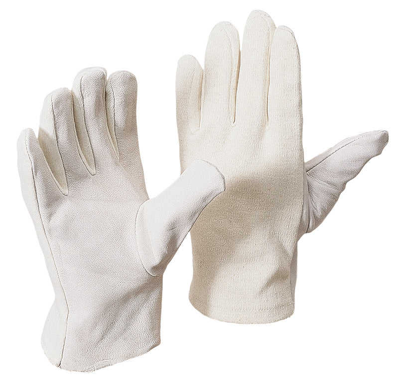 RLine® | Nappalederhandschuh | Baumwoll-Trikotrücken 