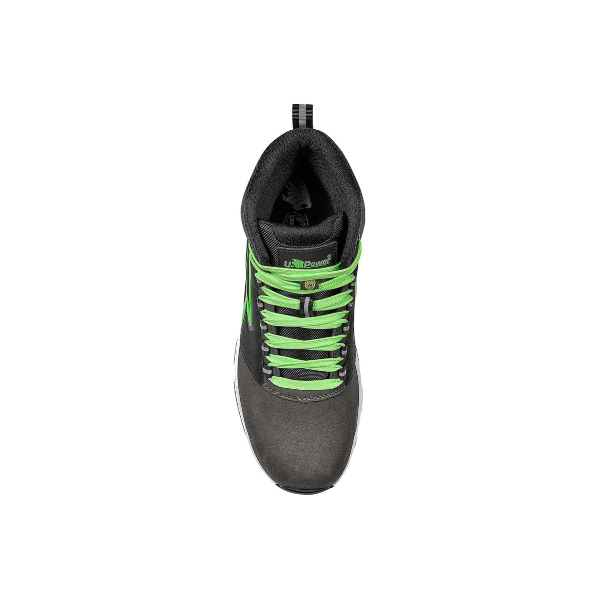 U-Power Sicherheitshochschuhe S3S ROB ESD GREY / VERDE FLUO