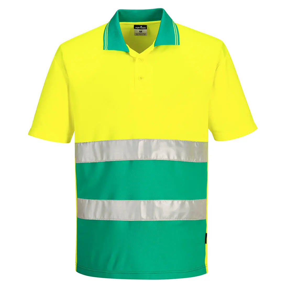 Leichtes Warnschutz Kontrast-Poloshirt kurzarm  S175 KERA-Arbeitsschutz