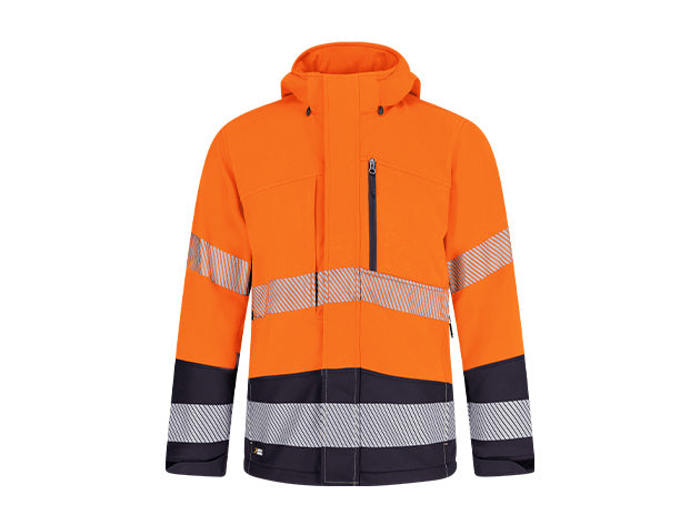 Softshelljacken Orange/Schwarz Safety Jogger Workwear SCUTI SSHELL JKT M 
