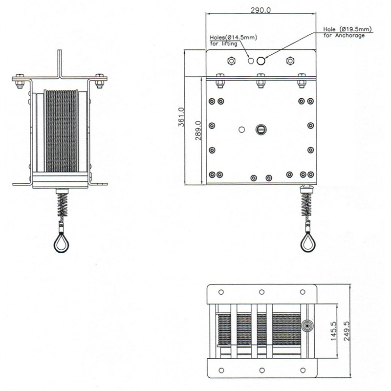 SENTINELS MAX - Lastsicherungsgerät (max. 1000 kg) - 16 Meter 