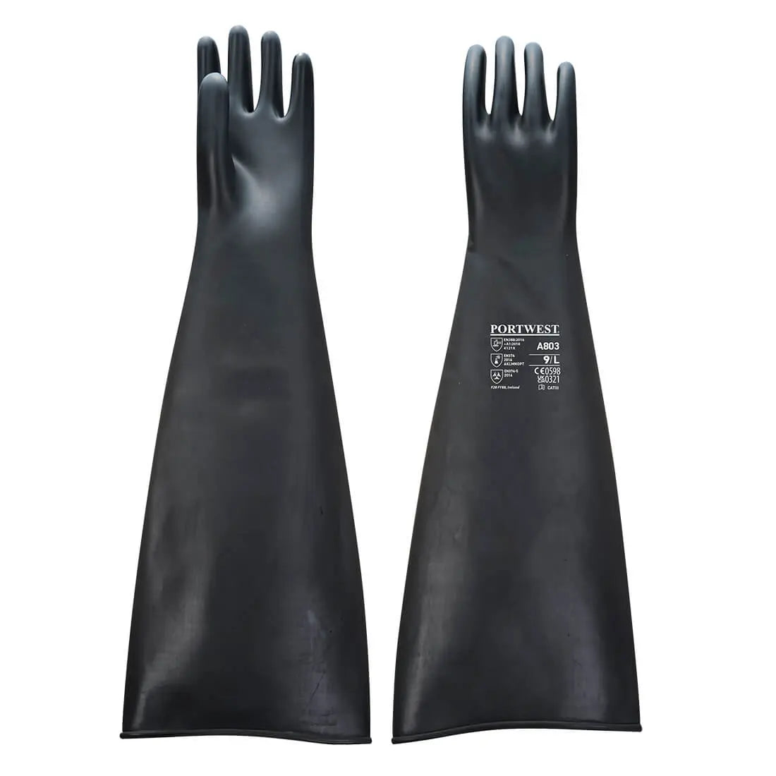 Schwerer Latex-Gummihandschuh 600mm A803 - KERA Arbeitsschutz