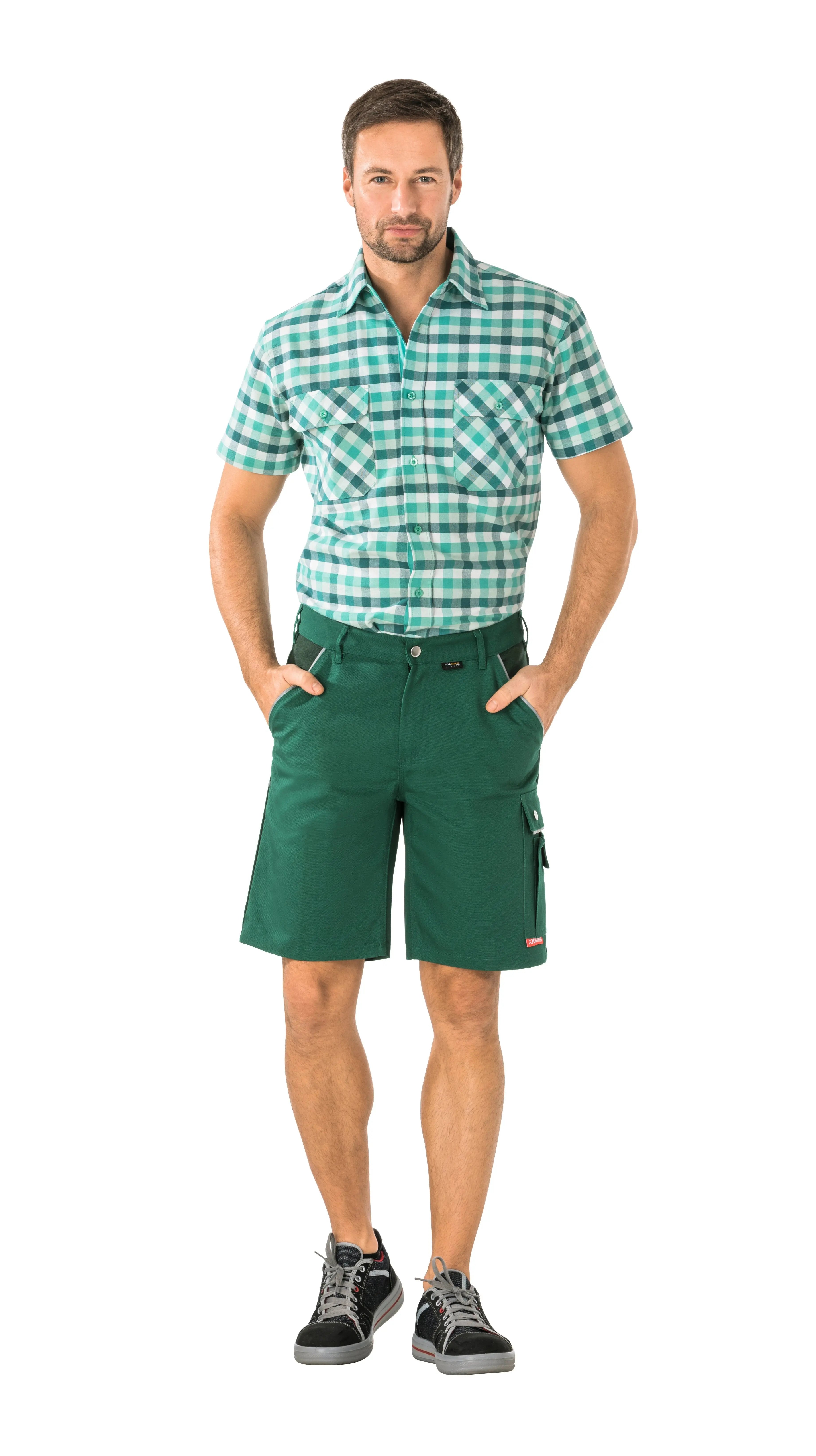 Shorts Herren Sommer Planam grün - KERA Arbeitsschutz
