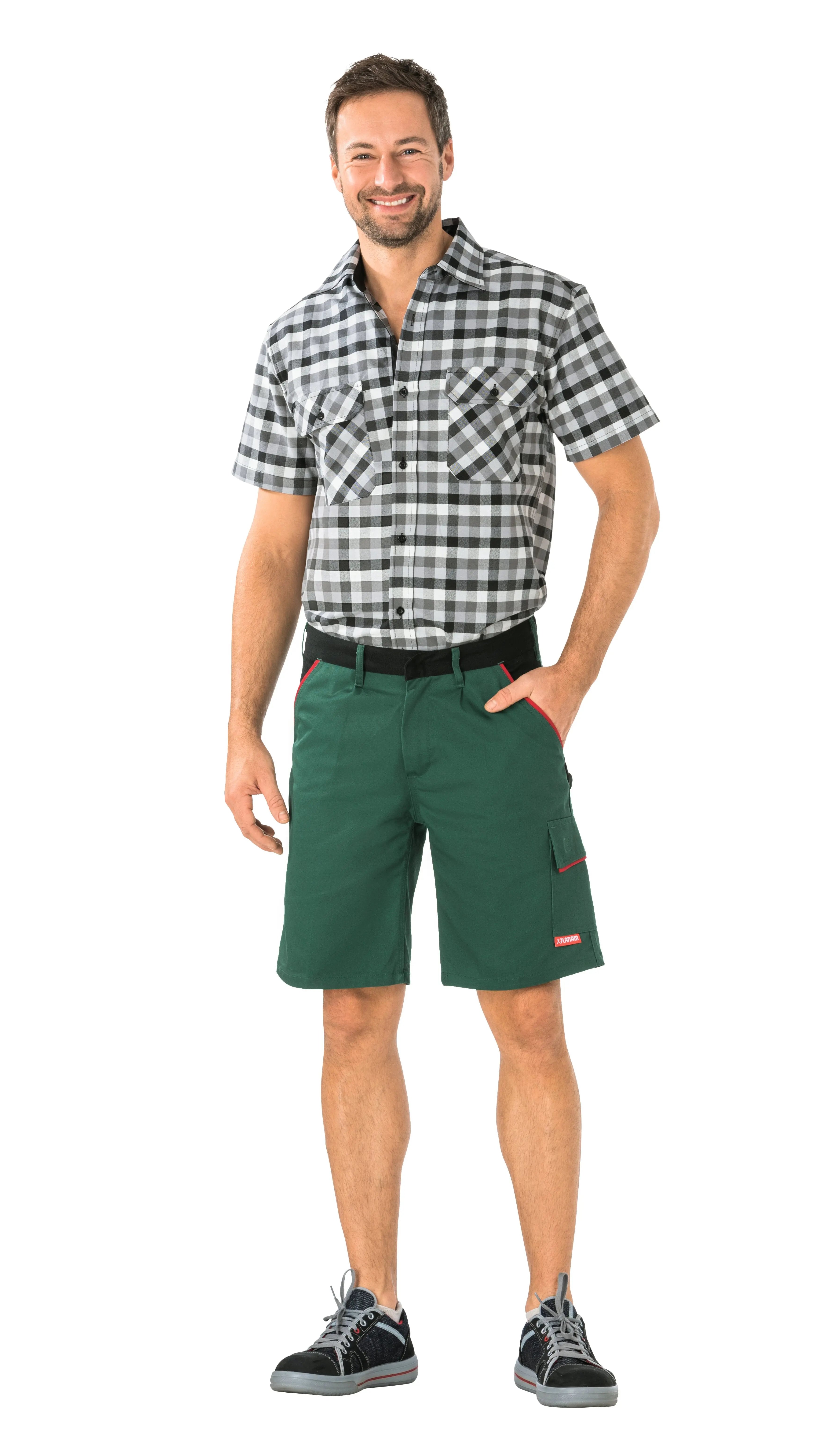 Shorts Herren Sommer Planam grün - KERA Arbeitsschutz