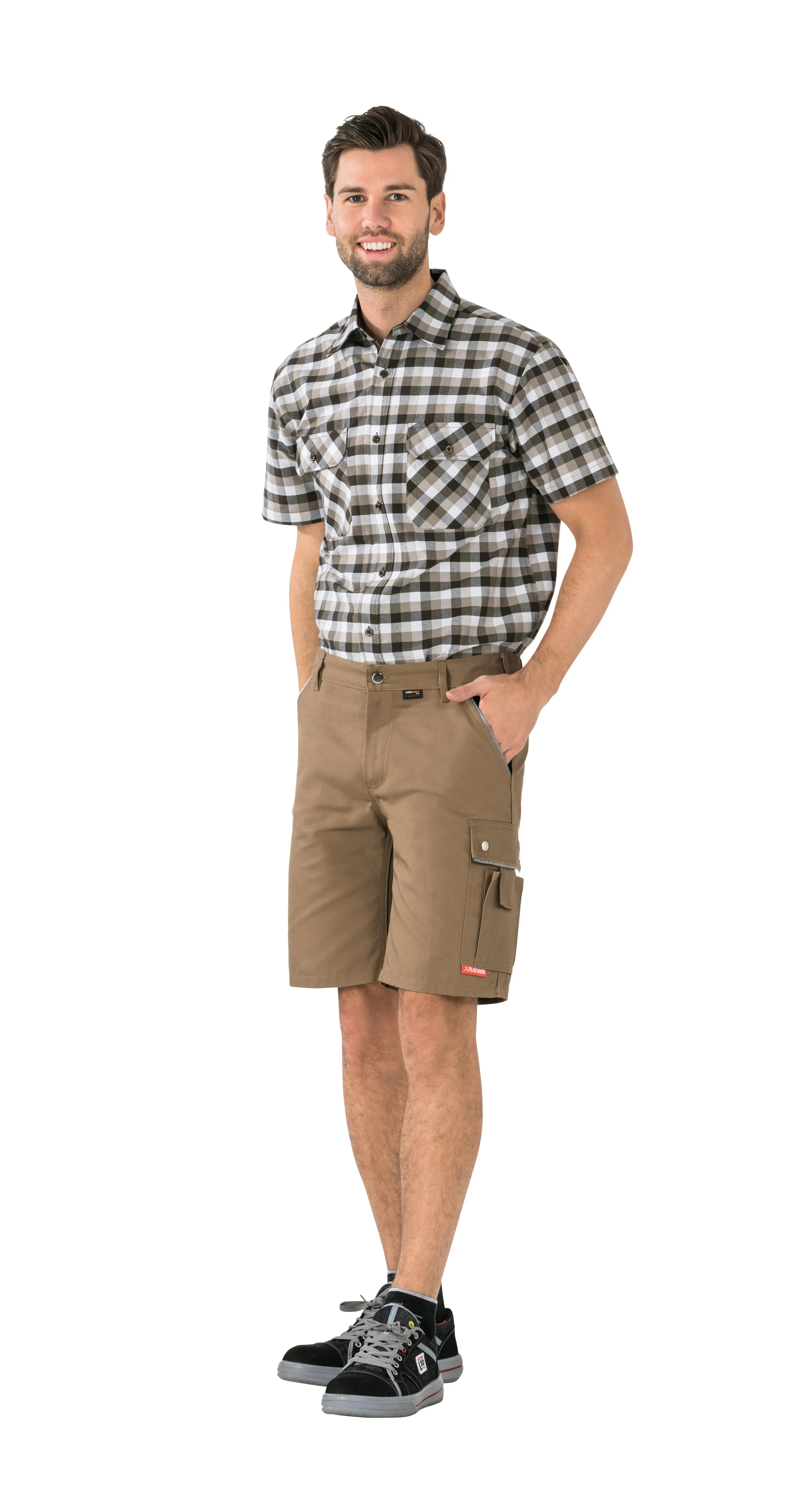 Shorts Herren Sommer Planam grün - KERA Arbeitsschutz