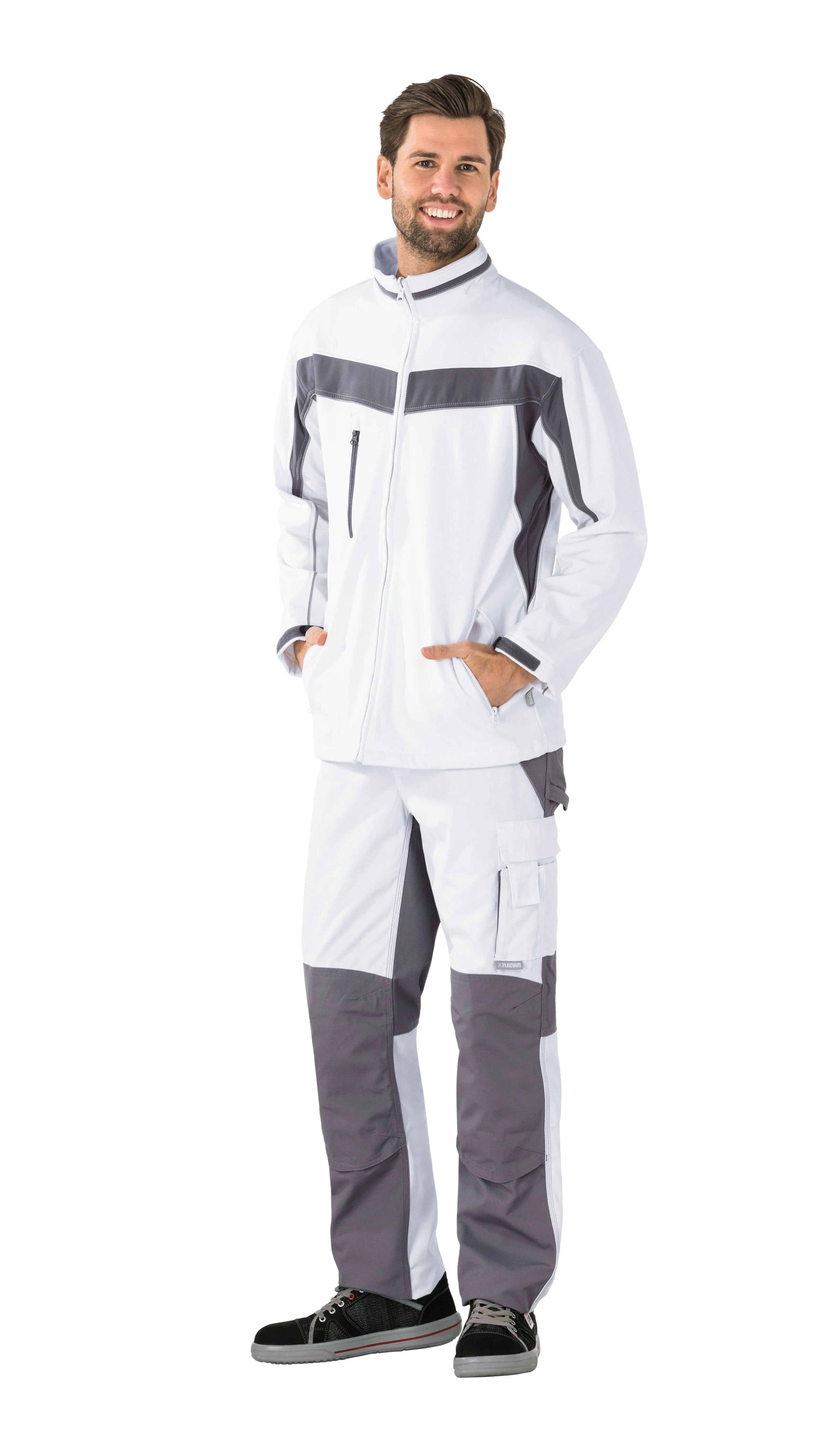 Softshelljacke Herren Ganzjährig, Frühling, Herbst Planam reinweiß - KERA Arbeitsschutz