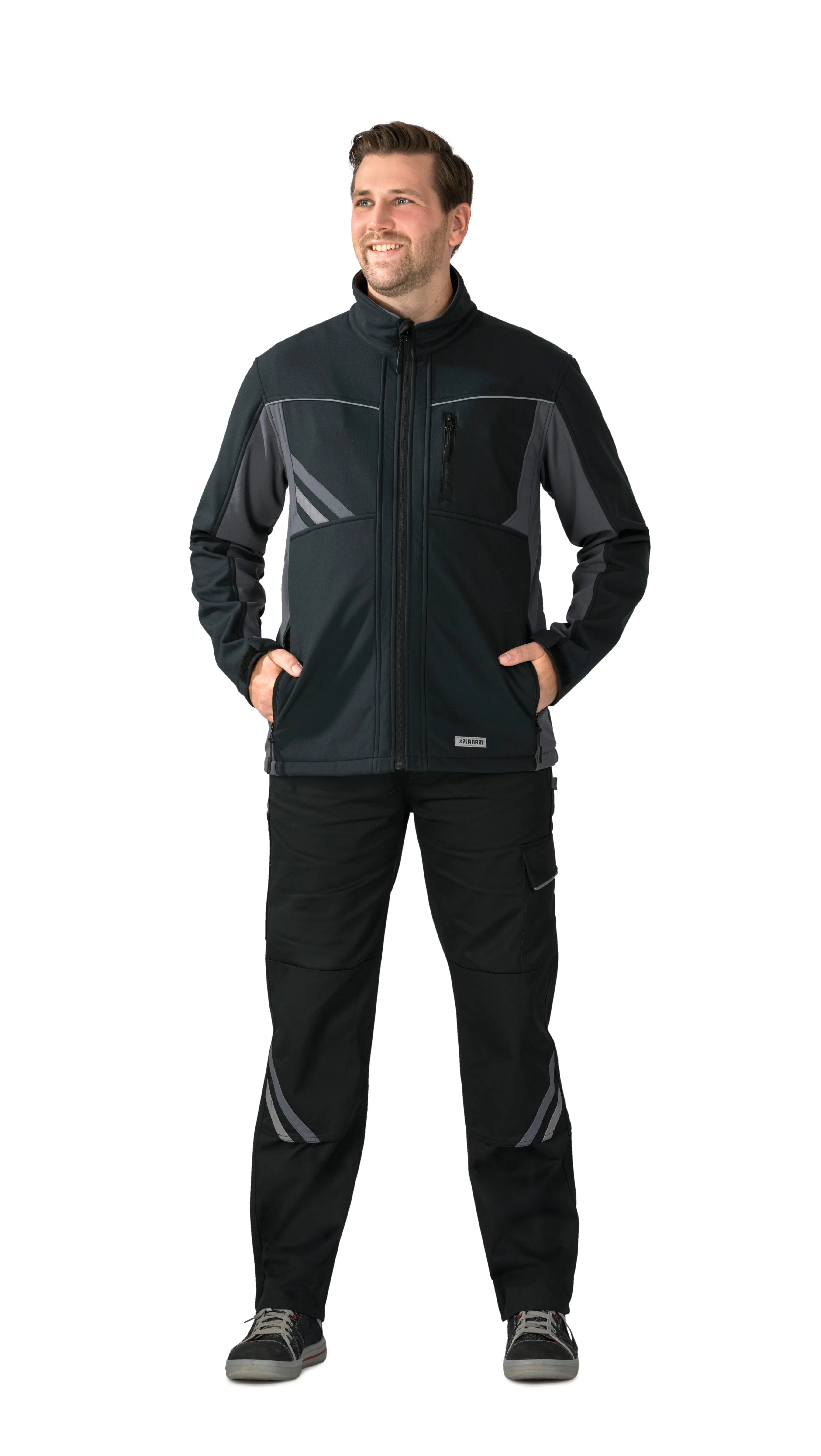 Softshelljacke Herren Ganzjährig, Frühling, Herbst Planam reinweiß - KERA Arbeitsschutz