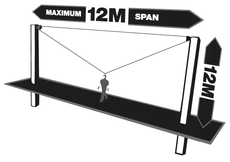 T-LINE, Retractable fall arrester with steel dual safety cable with integrated recovery system, lg. 24 m