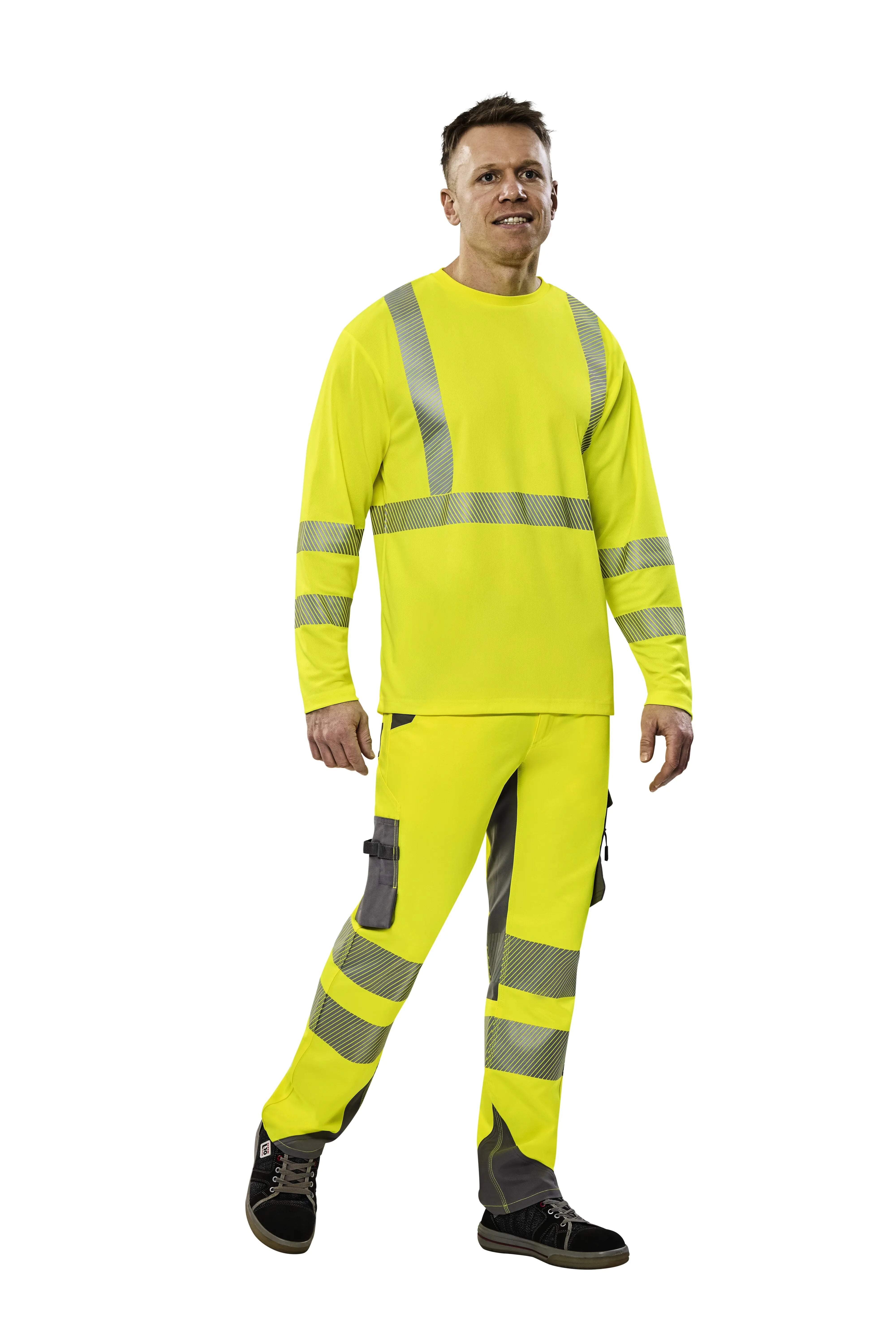 T-Shirt langarm Unisex Ganzjährig, Frühling, Herbst Planam gelb - KERA Arbeitsschutz