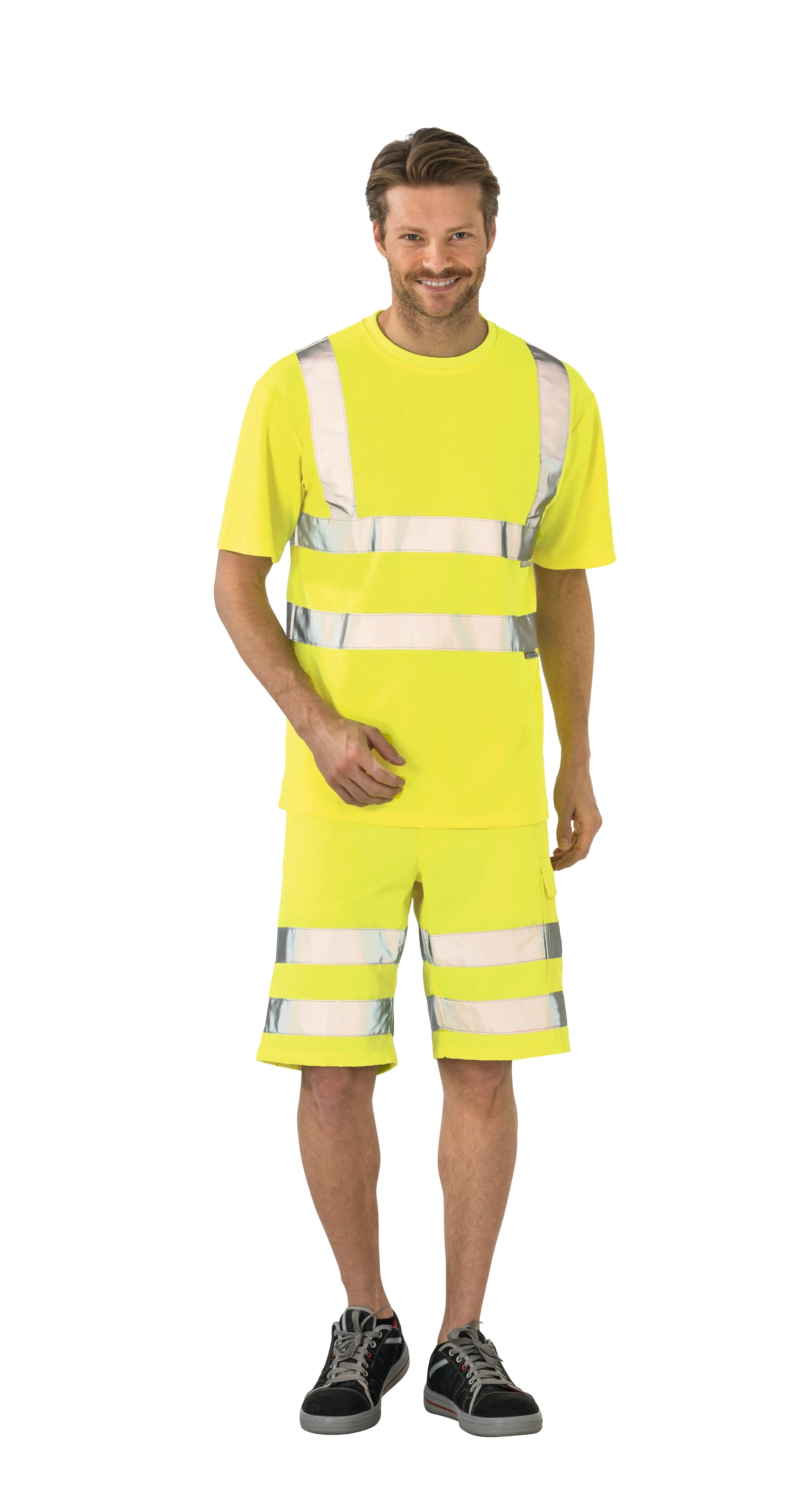 T-Shirt uni Herren Sommer Planam uni gelb - KERA Arbeitsschutz