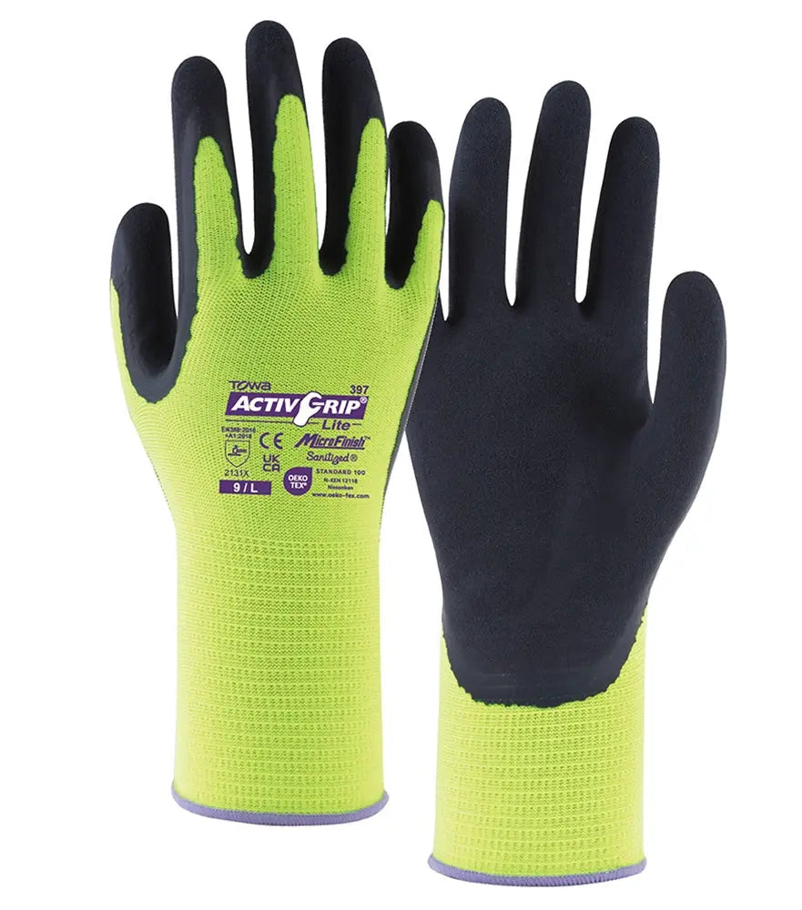 TOWA® Polyester-Feinstrickhandschuhe ActivGrip™ Lite - KERA Arbeitsschutz