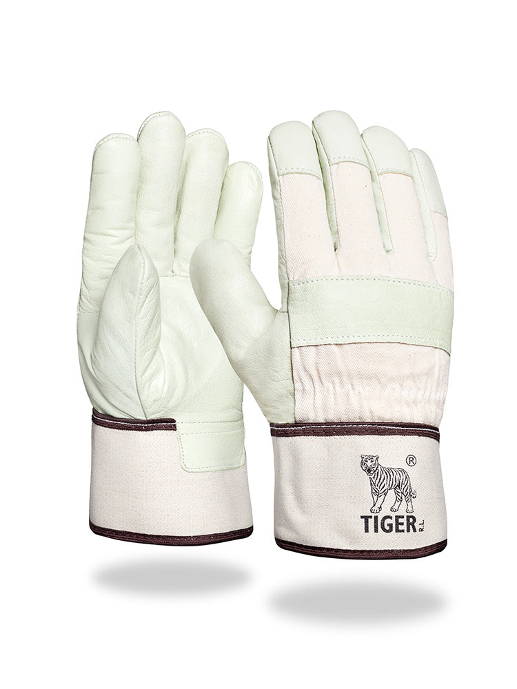 Tiger® | Rindnarbenlederhandschuh | Polyacrylfutter 