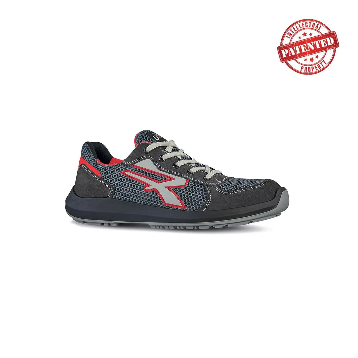 U-Power Sicherheitshalbschuhe S1PS SKAT s ESD GREY / RED 