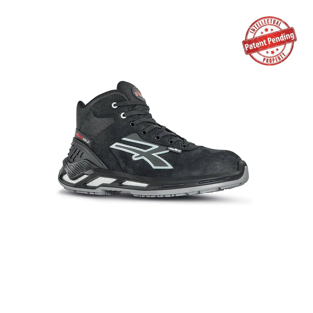 U-Power Sicherheitshochschuhe S3S ARDEN s ESD BLACK / GREY 
