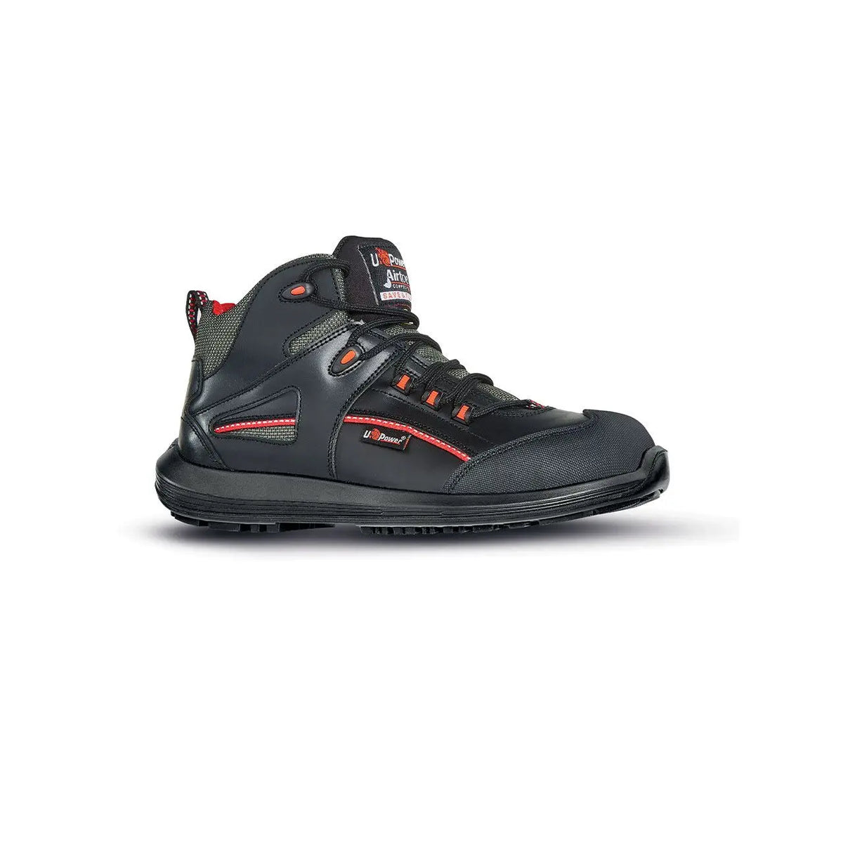 U-Power Sicherheitshochschuhe S3S TEAK s ESD BLACK / RED 
