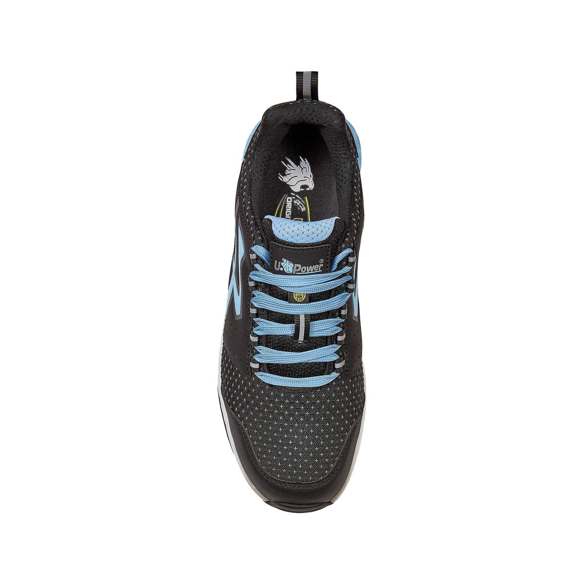 U-Power Sicherheitshalbschuhe S3S VHAGAR ESD BLACK / BABY BLUE