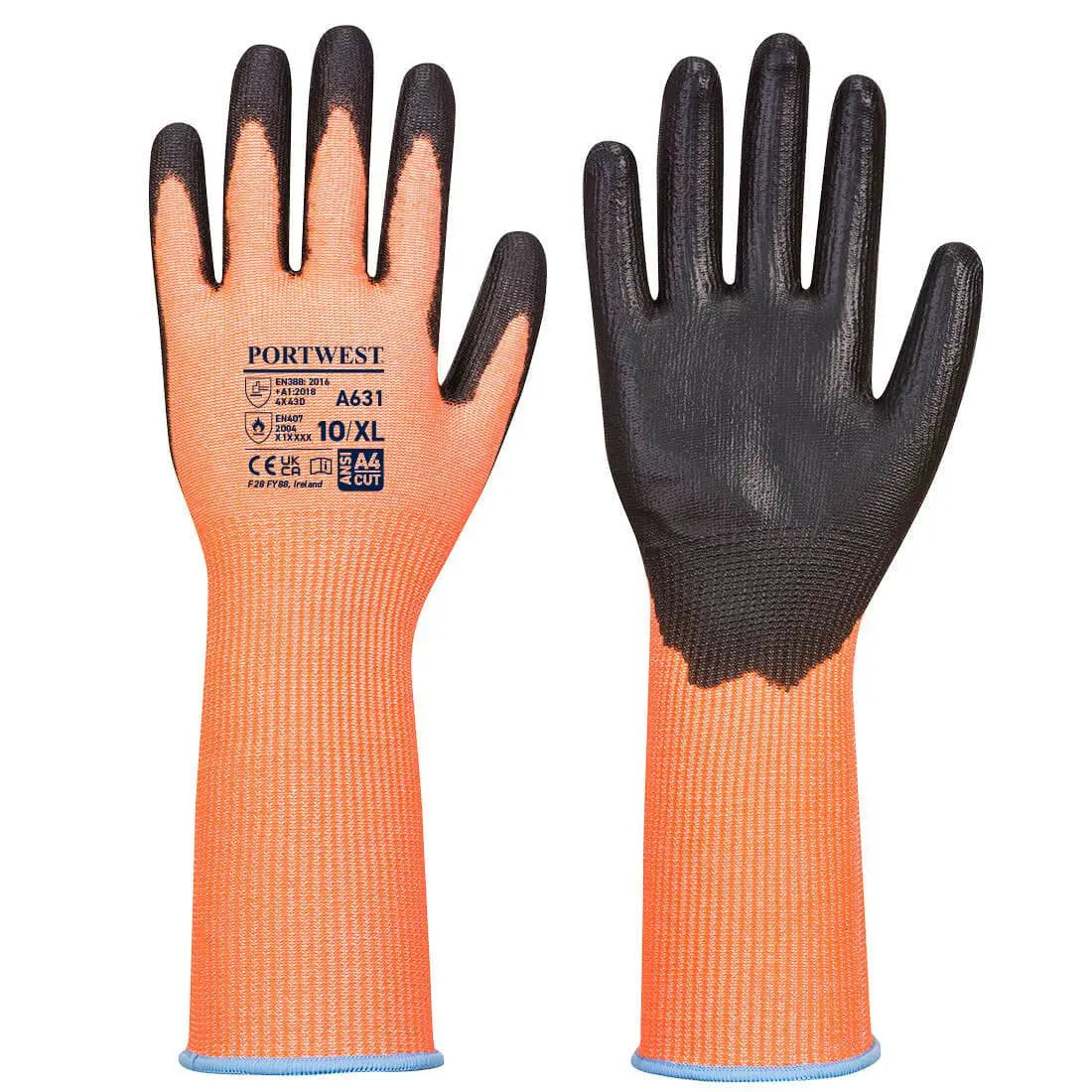 Vis-Tex Schnittschutzhandschuh mit langer Stulpe A631 - KERA Arbeitsschutz