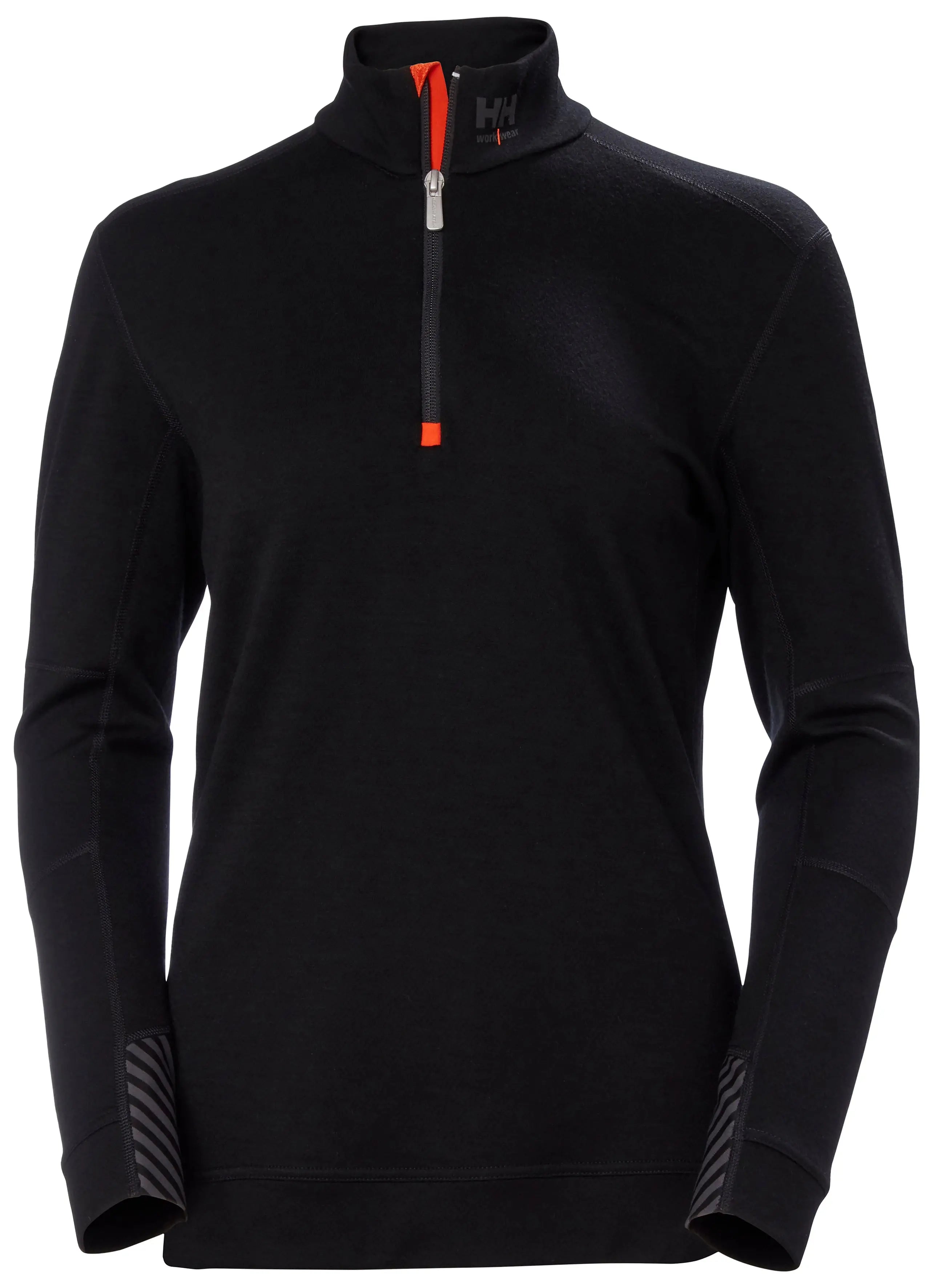 W HH LIFA MERINO HALF ZIP 