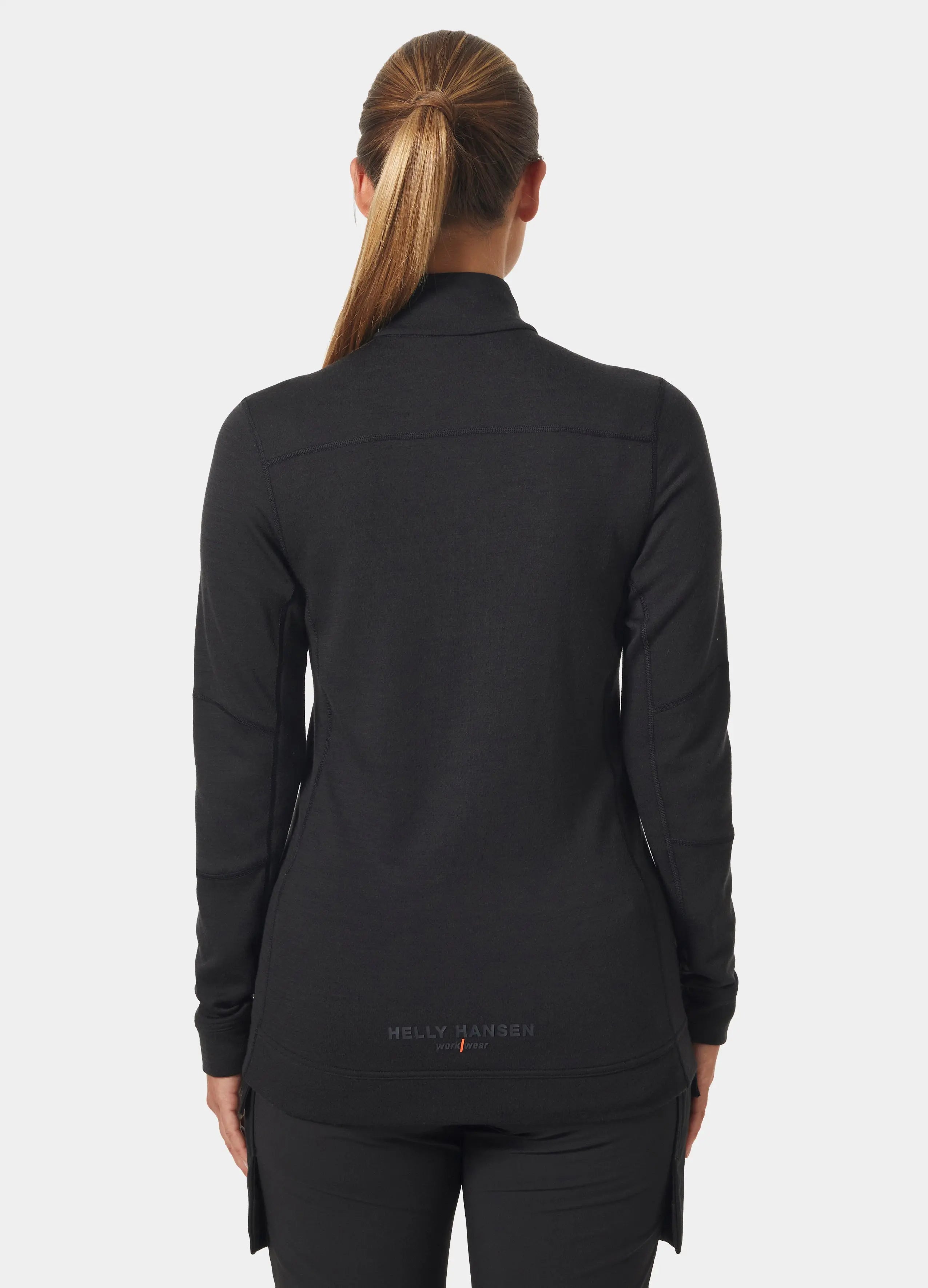 W HH LIFA MERINO HALF ZIP 