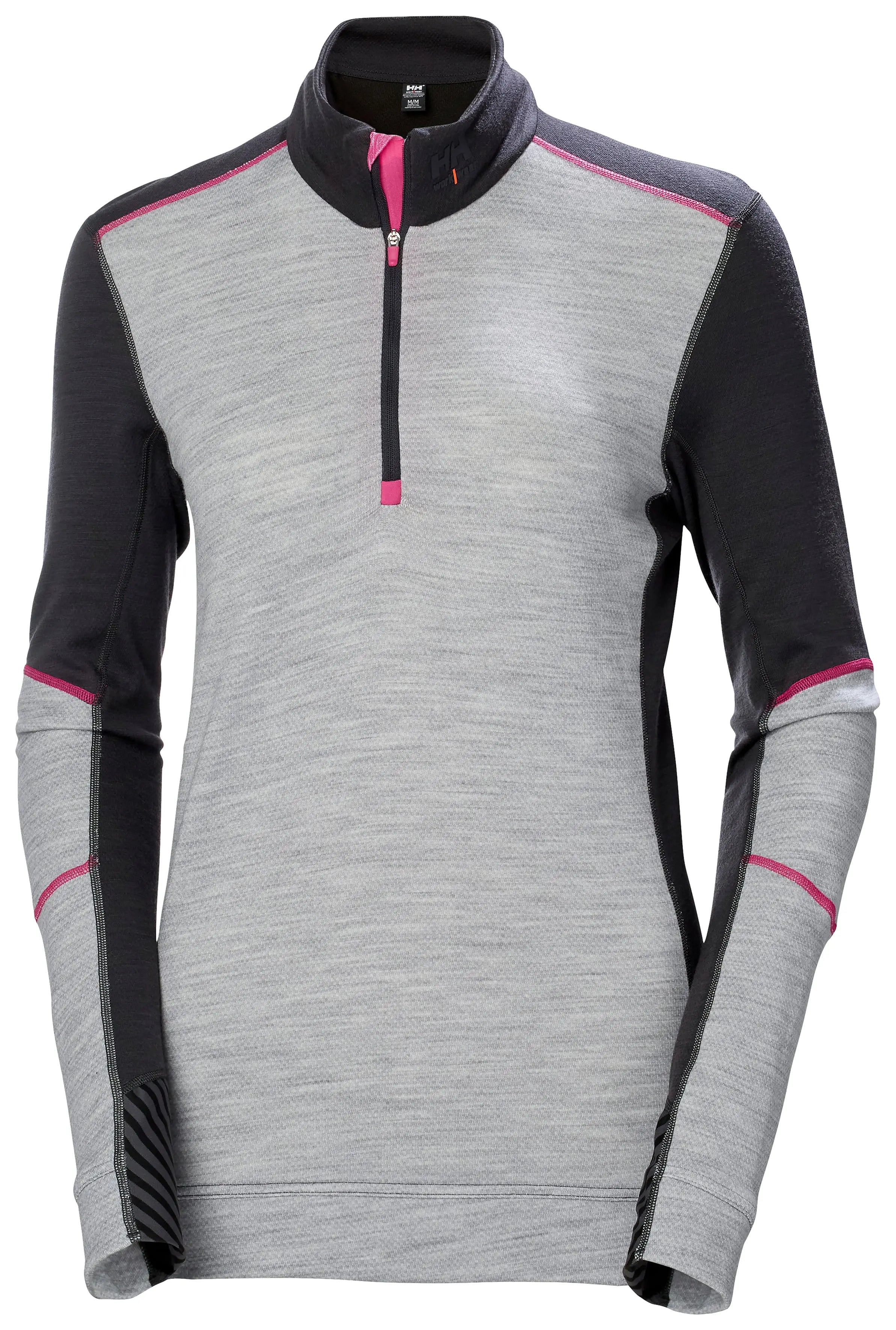W HH LIFA MERINO HALF ZIP 