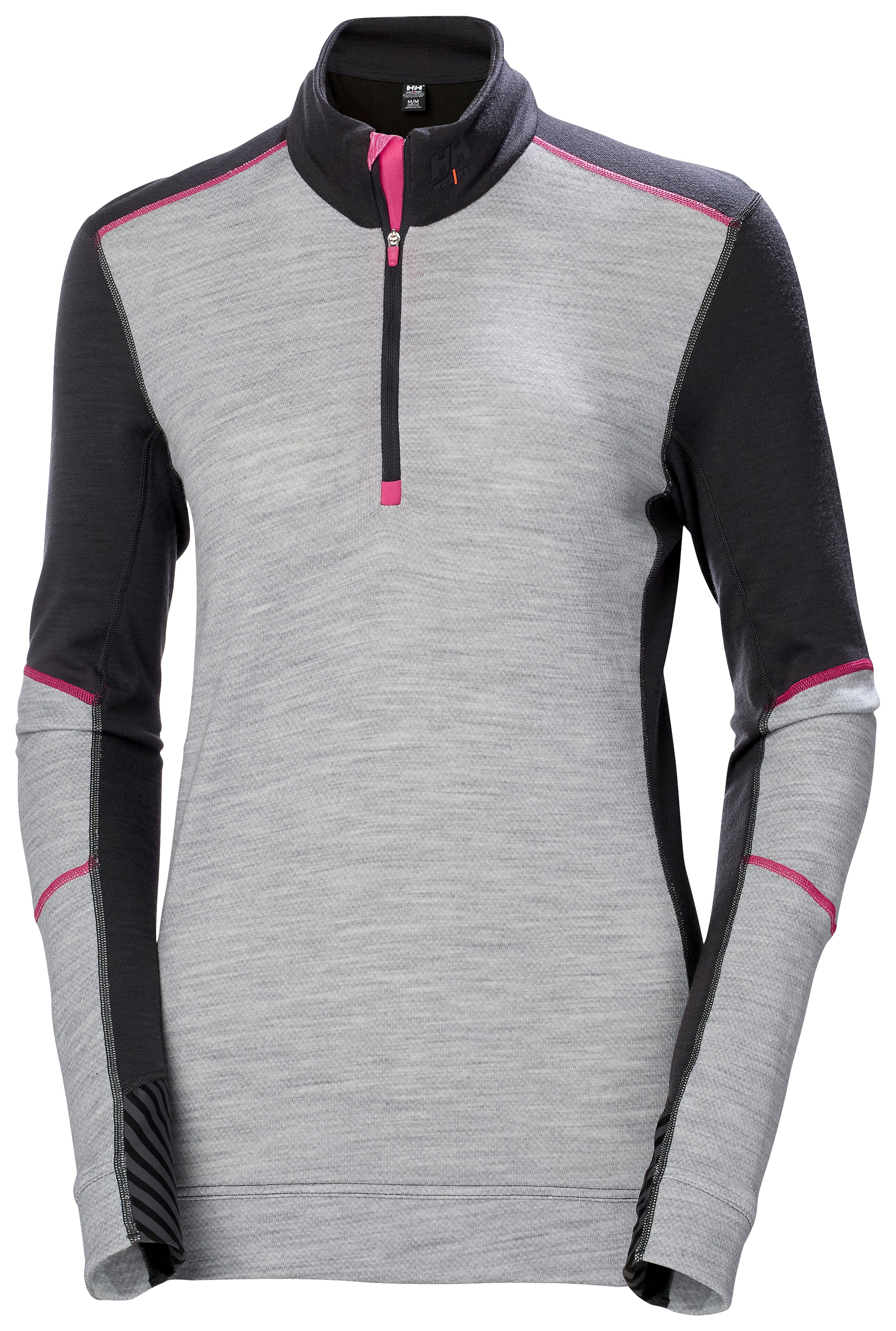W HH LIFA MERINO HALF ZIP 