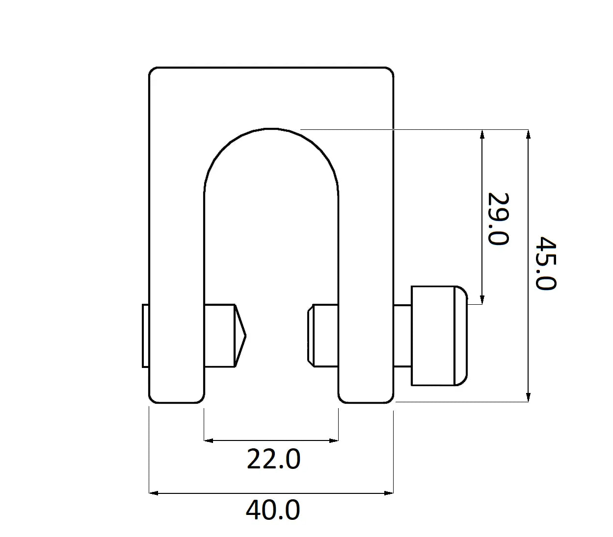 WAVY 2 - Anschlagpunkt aus Aluminium für  Stehfalzdeckungen