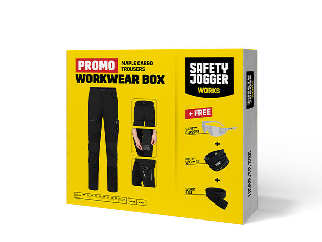 Arbeitshosen Schwarz Safety Jogger Workwear WORKWEAR BOX MAPLE 