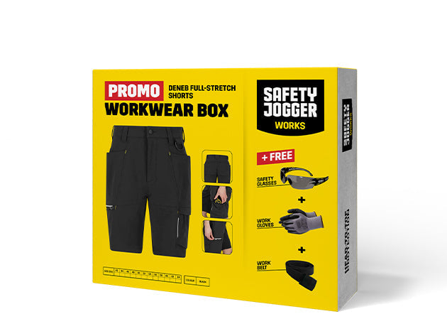 Shorts Schwarz Safety Jogger Workwear WORKWEAR BOX DFS SH 