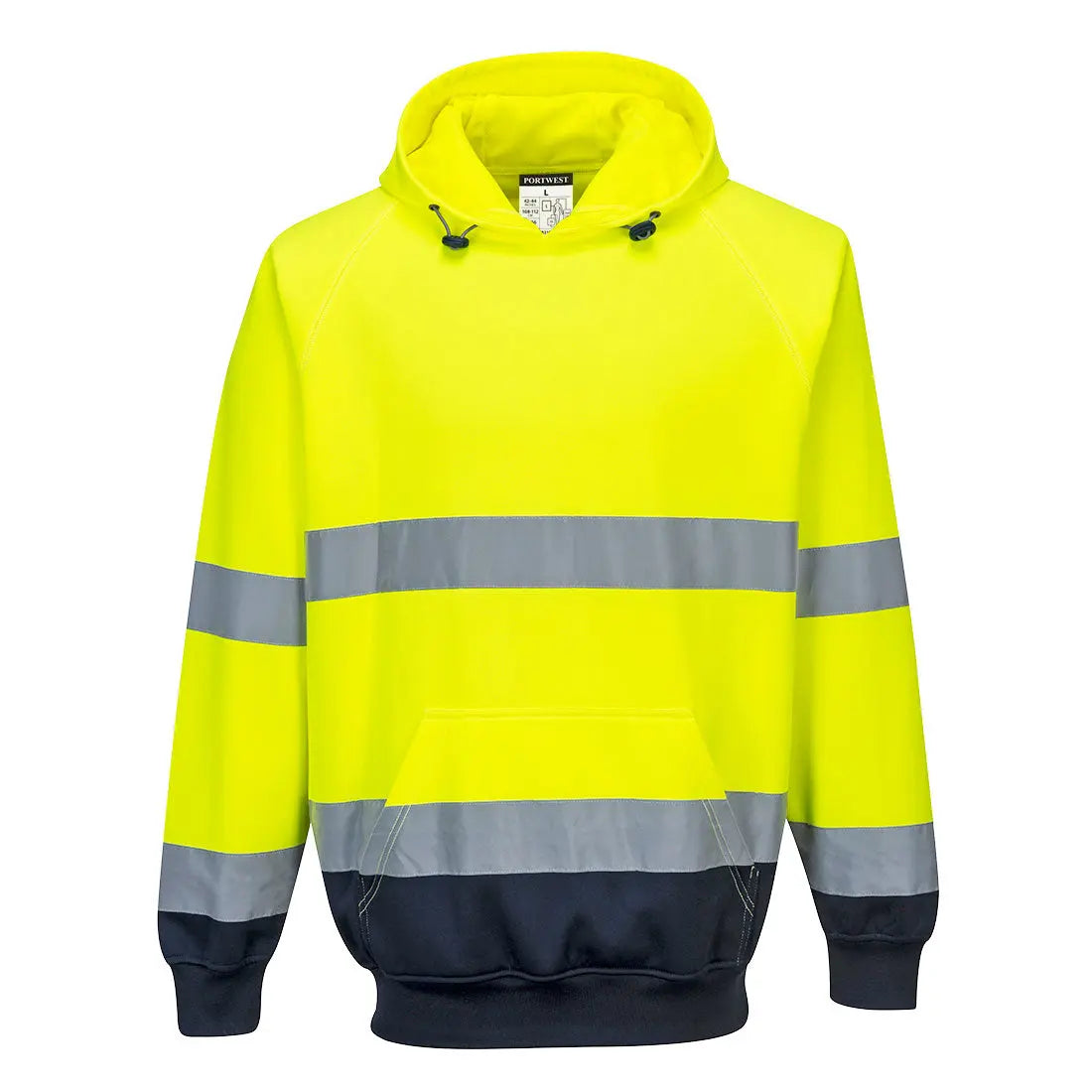 Warnschutz Kontrast Kapuzen- Sweatshirt B316 - KERA Arbeitsschutz