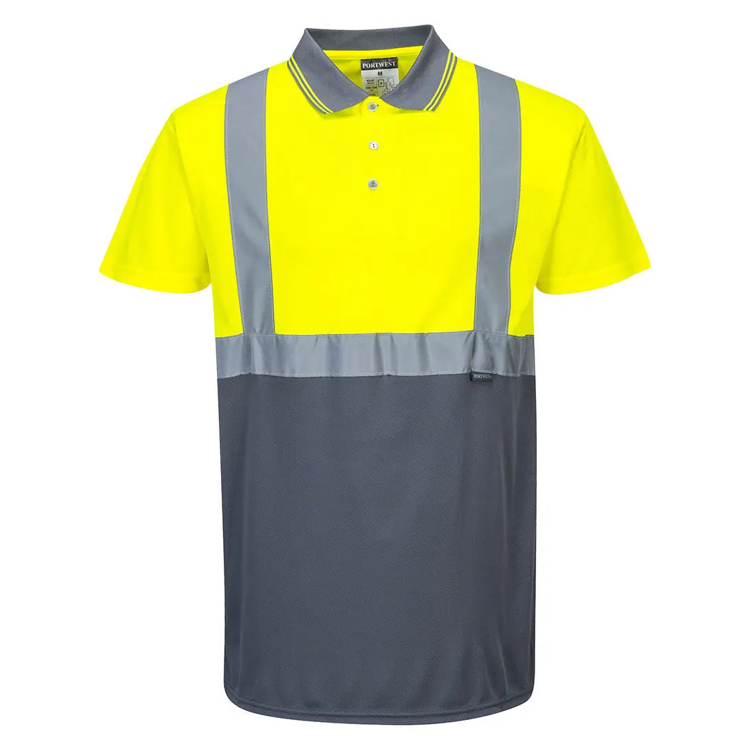Warnschutz Kontrast Poloshirt kurzarm  S479 - KERA Arbeitsschutz