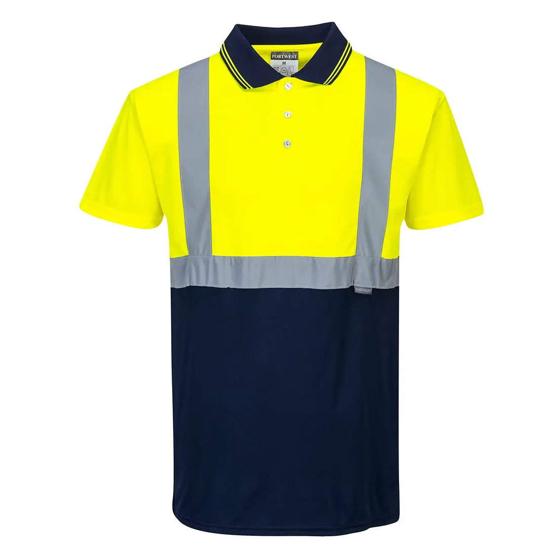 Warnschutz Kontrast Poloshirt kurzarm  S479 - KERA Arbeitsschutz