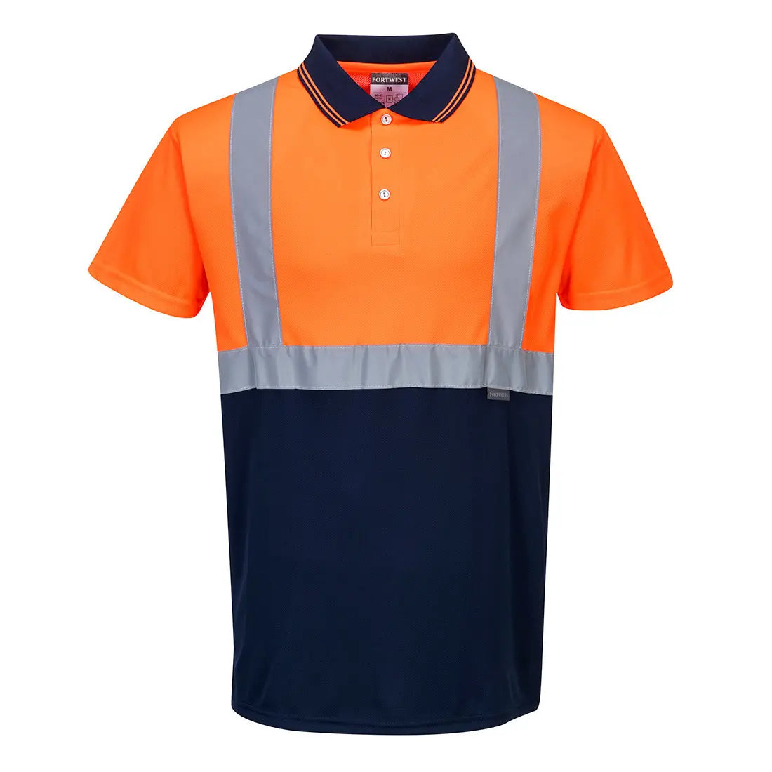 Warnschutz Kontrast Poloshirt kurzarm  S479 - KERA Arbeitsschutz