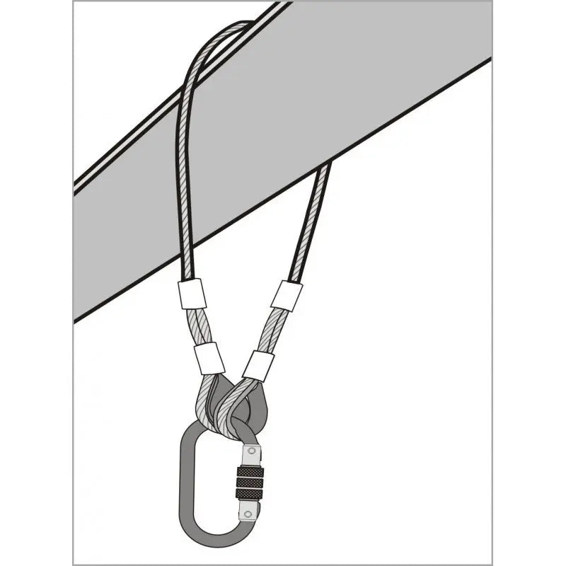 Verankerungsseil aus Edelstahl L. 4 m
