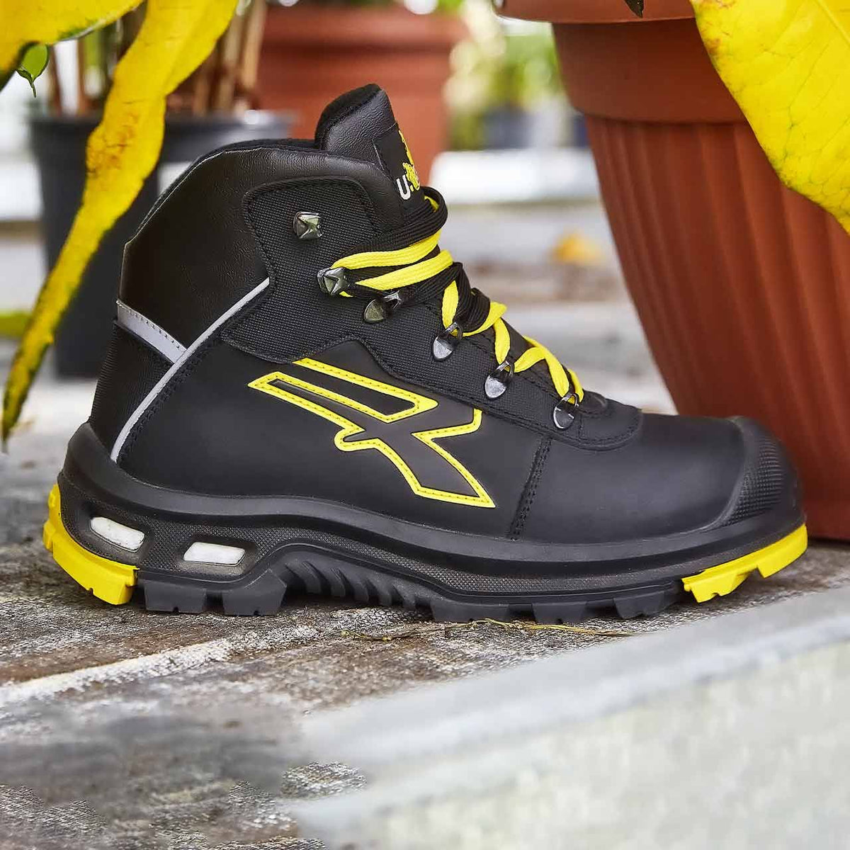 U-Power Sicherheitshochschuhe S3S COSMO s BLACK / YELLOW