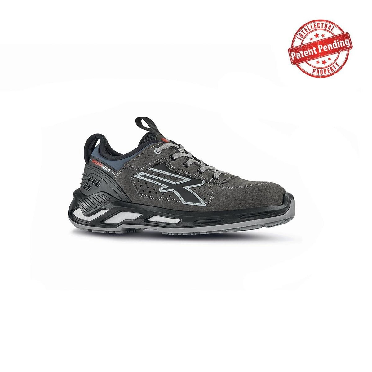 U-Power Sicherheitshalbschuhe S1PS ARON s ESD GREY