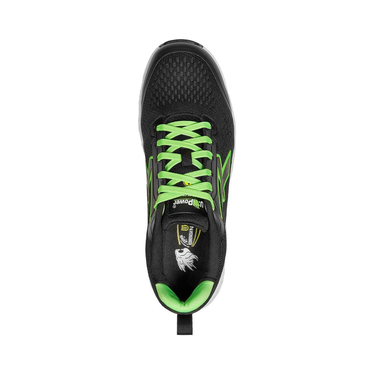 U-Power Sicherheitshalbschuhe S1PS ATON ESD BLACK / VERDE FLUO