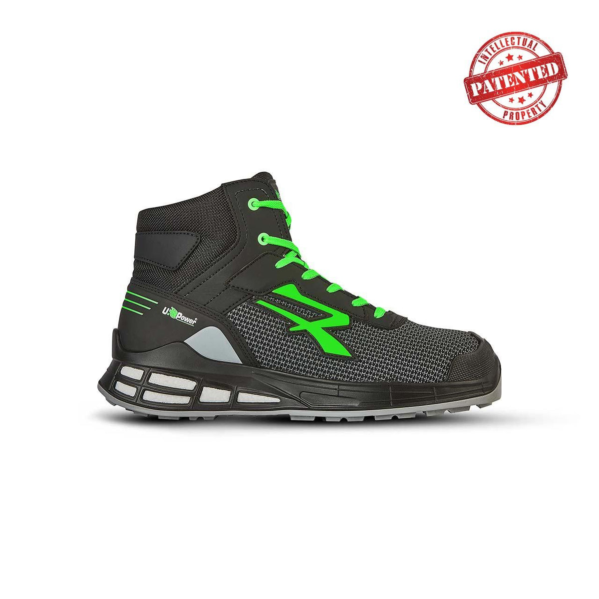U-Power Sicherheitshochschuhe S3S BARRET s ESD BLACK / GREEN
