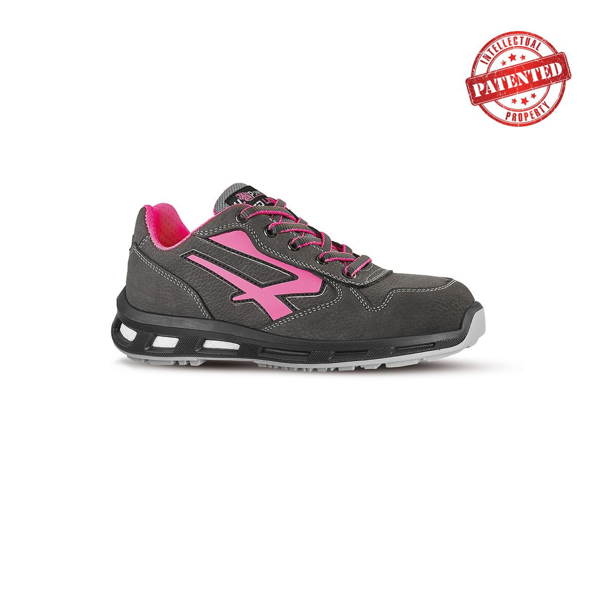 U-Power Sicherheitshalbschuhe S3S CANDY s ESD GREY / PINK FLUO