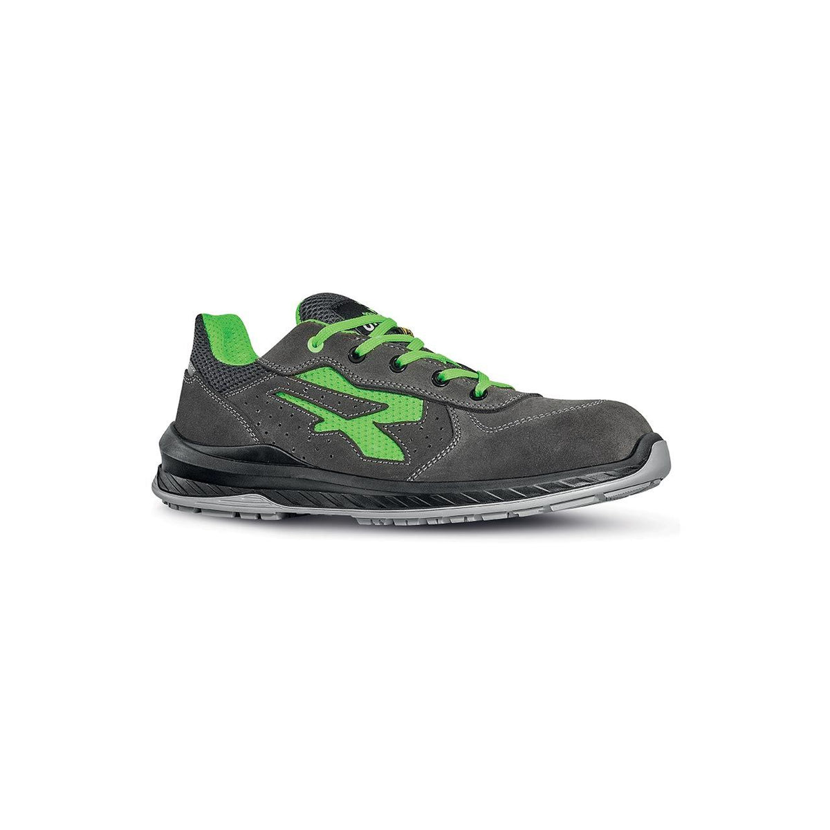 U-Power Sicherheitshalbschuhe S1PS DENVER s ESD GREY / VERDE FLUO