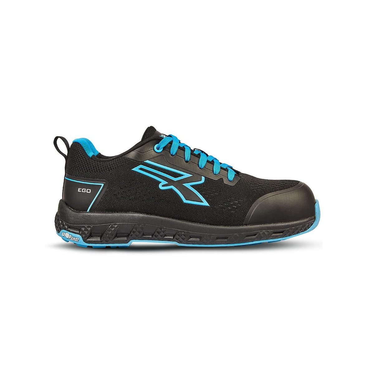 U-Power Sicherheitshalbschuhe S1PS DEON ESD BLACK / BLUE FLUO