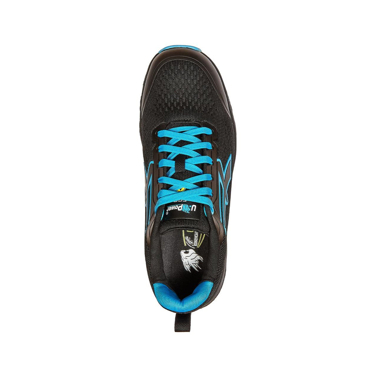 U-Power Sicherheitshalbschuhe S1PS DEON ESD BLACK / BLUE FLUO