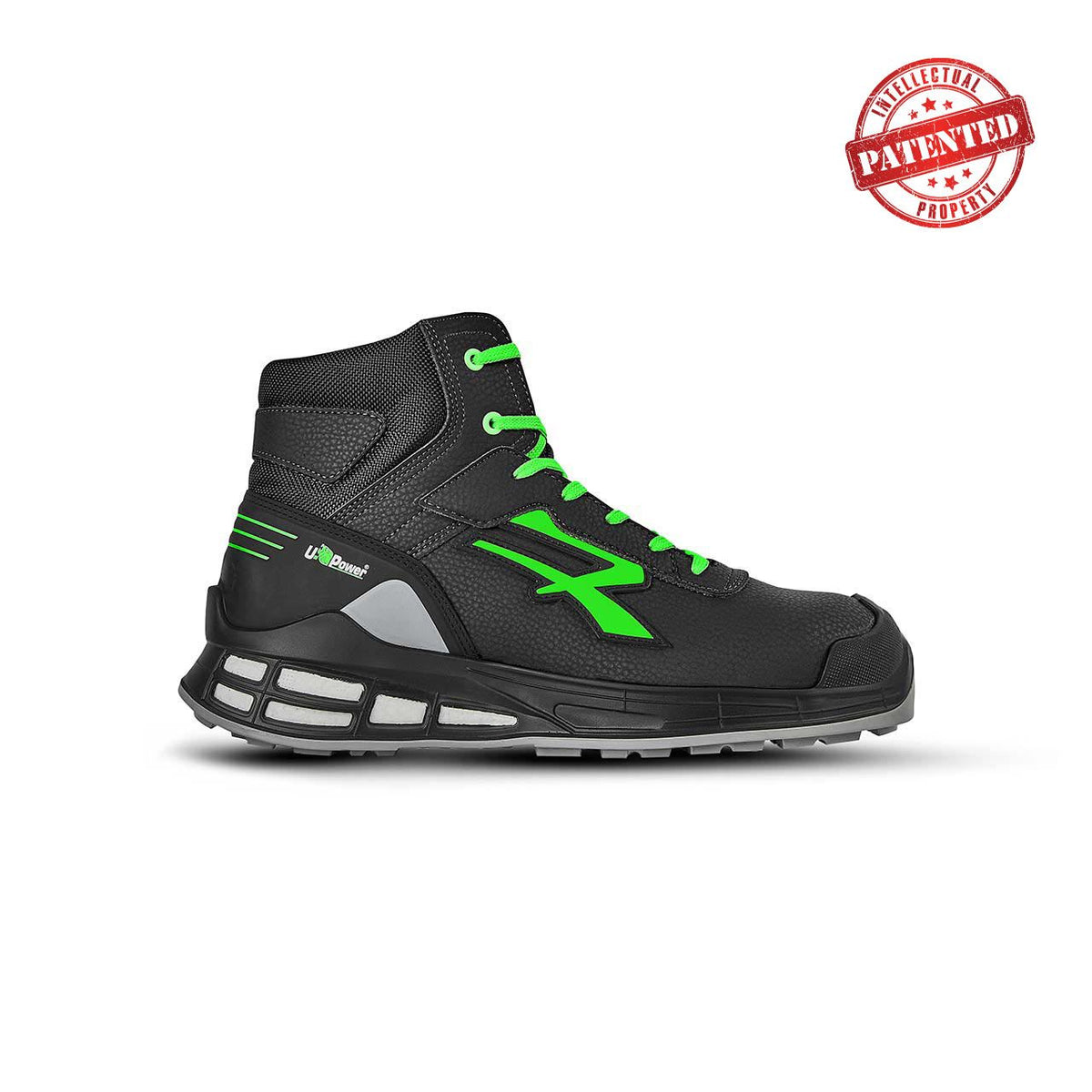 U-Power Sicherheitshochschuhe S3S KENT s ESD BLACK / GREEN