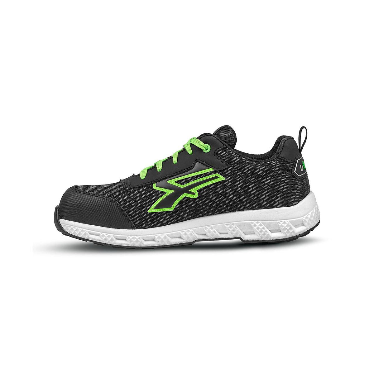 U-Power Sicherheitshalbschuhe S3S MITCH ESD BLACK / VERDE FLUO